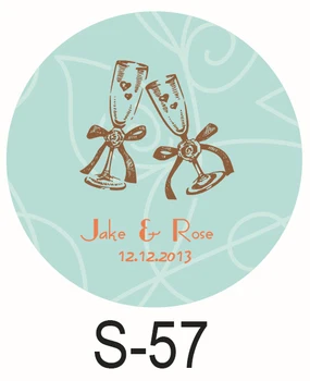 150 шт./лот персонализированная конфетная наклейка favor sticker для свадьбы невеста душ украшение свадебной вечеринки маленький круг S57