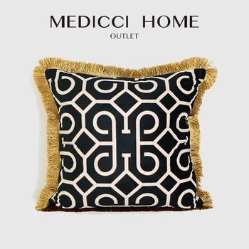Наволочки для дома Medicci в винтажном американском стиле, роскошные наволочки для гостиной и спальни с кисточками, 45x45 см, бесплатная доставка