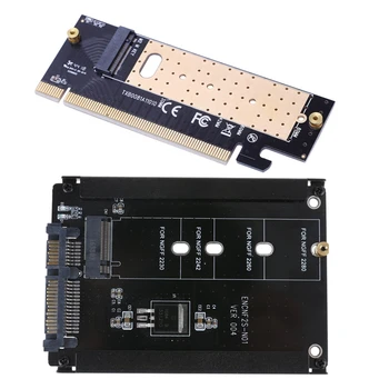1 Шт M.2 Адаптер SSD Nvme M2 Для платы контроллера Pcie 3.0 X16 и 1 Шт Разъем CY B + M 2 M.2 Адаптер SSD NGFF (SATA) для 2.5