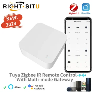 ИК-пульт дистанционного управления Tuya Zigbee Tuya Multi-mode Gateway Zigbee Hub для Умного дома Через приложение Smart Life Работает с Alexa Google Home