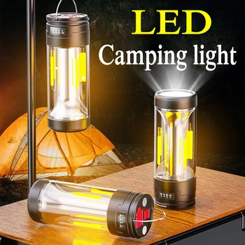 Новый фонарь для кемпинга 3 В 1, Сигнальная лампа для кемпинга, Портативная лампа для палатки, перезаряжаемая лампа для кемпинга, аварийный фонарик, подвесные светильники