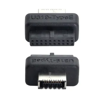CY Xiwai Разъем USB 3.1 на передней панели от Type-E до USB 3.0 с 20-контактным разъемом, переходник-удлинитель Overmold 1