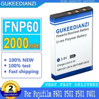 2000 мАч GUKEEDIANZI Батарея FNP60 Для Fujifilm F601 F50I F501 F401 Для ZOOM F410 F601Z Аккумулятор Большой Мощности
