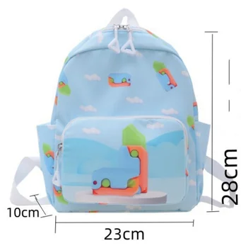 Персонализированное название с вышивкой, Детский анимационный рюкзак, Детский индивидуальный рюкзак, школьная сумка для мальчиков и девочек, подарок 2