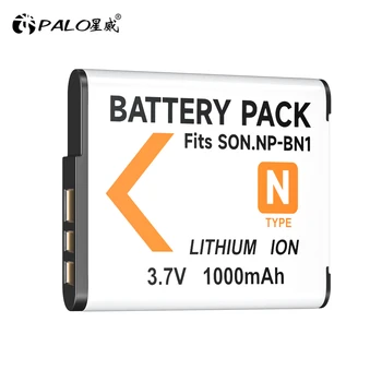 PALO NP BN1 NP-BN1 Аккумулятор Для SONY DSC WX5 TX9 T99 TX7 TX5 W390 W380 W350 W320 W360 QX100 1000mAh Batteria С Зарядным устройством 1