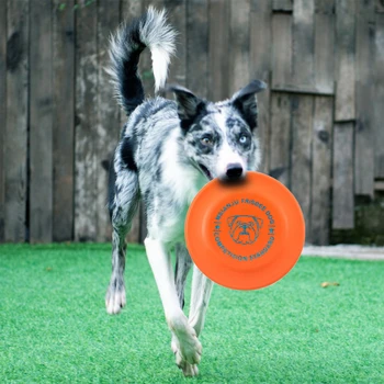 Игрушка для собак, специализированные тренировочные летающие диски, Интерактивная Мягкая, устойчивая к укусам Летающая тарелка, Игрушечная тарелка для маленьких и больших собак, игровая жевательная игрушка
