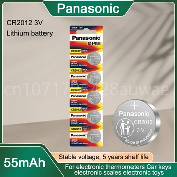 Кнопочная батарея Panasonic CR2012 Подходит для 3 В Весовых Весов Кнопка Дистанционного Управления Материнская плата 3D Очки Глюкометр