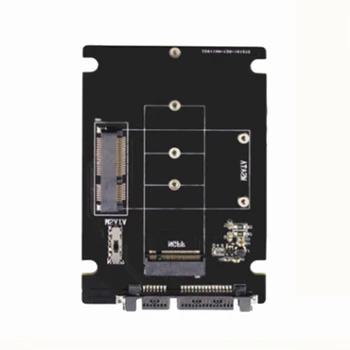 2 В 1 MSATA/M.2 NGFF К 2,5-дюймовому адаптеру SATA SSD-карта адаптера M.2 NGFF B-Key К плате адаптера преобразователя SSD-накопителя SATA 2
