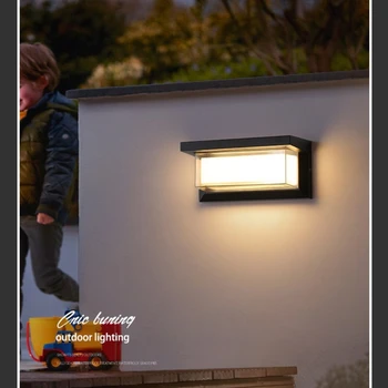 Светодиодный Наружный Настенный Светильник Led Outdoor Wall Light Водонепроницаемый Светильник Outdoor Porche Led Light с Датчиком Движения Light Наружное Освещение 4