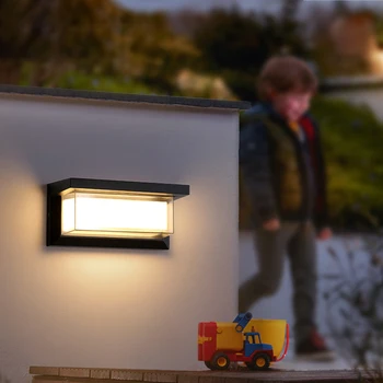 Светодиодный Наружный Настенный Светильник Led Outdoor Wall Light Водонепроницаемый Светильник Outdoor Porche Led Light с Датчиком Движения Light Наружное Освещение 5