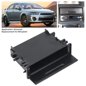 Коробка для хранения автомобильного радиоприемника 1DIN, Многоцелевой ABS, черный внутренний органайзер, замена для Mitsubishi
