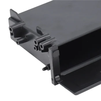 Коробка для хранения автомобильного радиоприемника 1DIN, Многоцелевой ABS, черный внутренний органайзер, замена для Mitsubishi 4