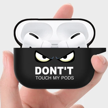 Милый Мультяшный Чехол Для Airpods Pro 2nd Don't Touch My Pods Силиконовый Чехол Для наушников Apple Airpods 3 Защитные Чехлы Charing