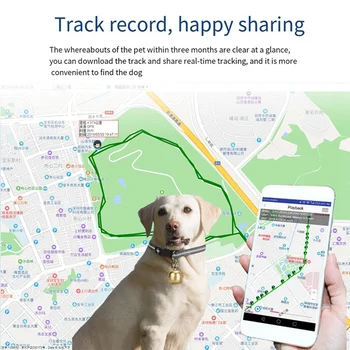 Ошейник для отслеживания собак 2ШТ 2G с GPS-локатором для отслеживания домашних животных на карте Google в режиме реального времени 3