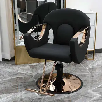 Эстетические Парикмахерские кресла Поворотное Кресло для лица Туалетный столик Профессиональное Металлическое Парикмахерское кресло Парикмахерская Silla Barberia Роскошная Мебель