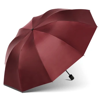 51-дюймовый Ручной Ветрозащитный зонтик для гольфа с 3-кратной защитой от ультрафиолета, очень Большой Прочный Портативный автомобильный складной зонт для деловых поездок 2