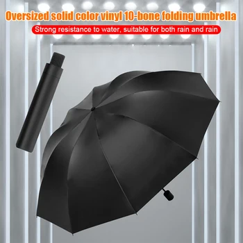 51-дюймовый Ручной Ветрозащитный зонтик для гольфа с 3-кратной защитой от ультрафиолета, очень Большой Прочный Портативный автомобильный складной зонт для деловых поездок 4
