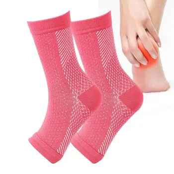 Носки для невропатии без пальцев, Компрессионные носки для лодыжек, мужские и женские Успокаивающие носки для фиксации лодыжки При подошвенном фасциите, облегчающие боль.