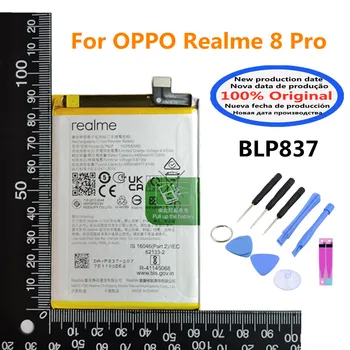 100% Оригинальный высококачественный новый аккумулятор BLP837 емкостью 4500 мАч для аккумуляторов сотового телефона OPPO Realme 8 Pro 8Pro