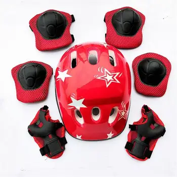 Детский шлем для катания на роликовых коньках, набор защитного снаряжения для детей 5-10 лет, детский балансировочный велосипед, Наколенники, снаряжение для скейтборда. 1