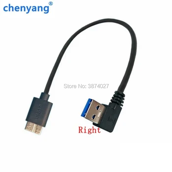 20 см 1 шт. USB-кабели Черный кабель-адаптер 3.0 прямоугольного типа от штекера A до штекера Micro B.