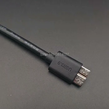 20 см 1 шт. USB-кабели Черный кабель-адаптер 3.0 прямоугольного типа от штекера A до штекера Micro B. 5