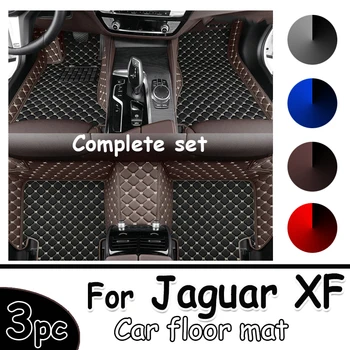 Автомобильные Коврики Для Jaguar XF X260 2016 ~ 2022 Ковровые Дорожки Прочный Кожаный Коврик Анти Грязные Накладки Детали Интерьера Автомобиля Автомобильные Аксессуары