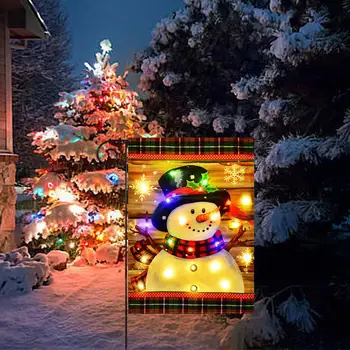 Рождественские украшения в виде снеговика, Солнечные фонари, Дом Снеговика, Праздничные Рождественские украшения, Веселый Рождественский декор, Рождество 4