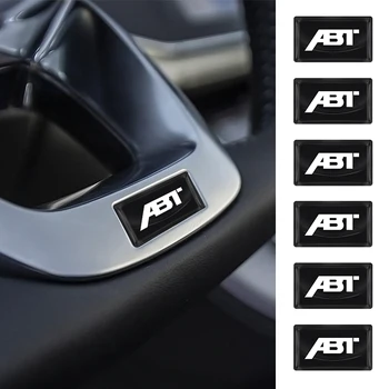 10шт Наклейка На Рулевое Колесо Автомобиля Интерьерный Значок Для Укладки Наклеек Для ABT VW Audi A3 A4 A5 Q5 Q7 S3 Volkswagen Golf Passat Polo GTI