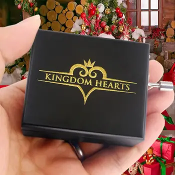 SOFTALK Kingdom heart Black Mirror Музыкальная шкатулка из массива дерева с ручным управлением, подарок на День рождения, Рождество, День Святого Валентина 0