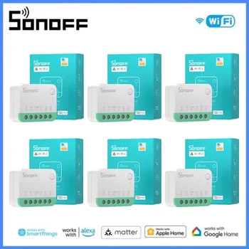 SONOFF 1-20 шт MINIR4M MINI Extreme WiFi Smart Home Switch Отсоединяет Реле Через eWeLink Голосовое Управление Alexa Google Home