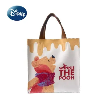 Disney Winnie Bear Оригинальная Новая Женская сумка Люксовый Бренд Женская сумка-тоут Большой Емкости Высококачественная Мультяшная сумка Через плечо