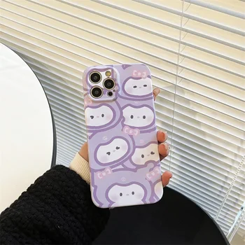 Sanrio Hello Kittys Kuromi Чехол Для Мобильного Телефона Kawaii Аниме Милый iPhone14 13 12 11 X Plus Pro Max Защитная оболочка Подарки Для Девочек Игрушка