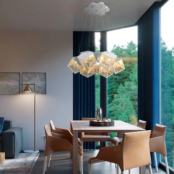 Современная светодиодная потолочная люстра Gypsophila, спальня, гостиная, столовая, подвесной светильник, подвесной светильник в стиле Люстра-деко, креативный потолочный светильник