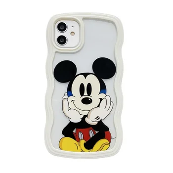 Чехол для телефона Disney с Микки Маусом для iPhone 14, 13, 12, iPhone 11 Pro Max, Мультяшный милый защитный чехол для предотвращения падения 