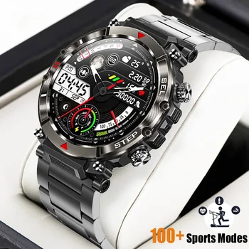 Мужские умные часы с Bluetooth-вызовом, 1,39 дюйма, 360 * 360 HD, Водонепроницаемая батарея 360 мАч, Музыкальный режим, 100 + Спортивный режим, умные часы для мужчин