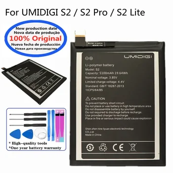 Оригинальный аккумулятор UMI емкостью 5100 мАч для аккумуляторов мобильных телефонов UMIDIGI S2/ S2 Pro/ S2 Lite В наличии Быстрая доставка + инструменты