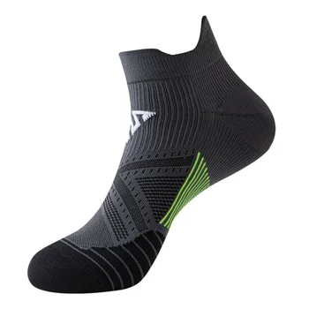 Мужские Спортивные носки на лодыжках, Хлопчатобумажные Спортивные Носки для бега, Дышащие Модные Носки для фитнеса с глубоким вырезом 0