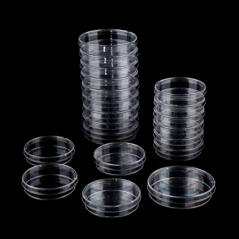 10 шт Стерильные чашки Петри из полистирола толщиной 70 мм, емкость для культивирования бактерий для лабораторных медицинских биологических научных принадлежностей 4