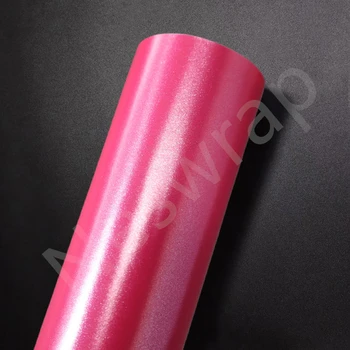 Виниловая пленка премиум-класса с жемчужным металлом, розовая виниловая пленка с жемчужным металлом, выпуск воздуха для автомобильной обертки, гарантия качества, Высококачественное сырье