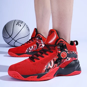 Новое поступление баскетбольной обуви, мужские баскетбольные кроссовки большого размера, женские спортивные баскетбольные ботинки для детей, нескользящие 2023 2