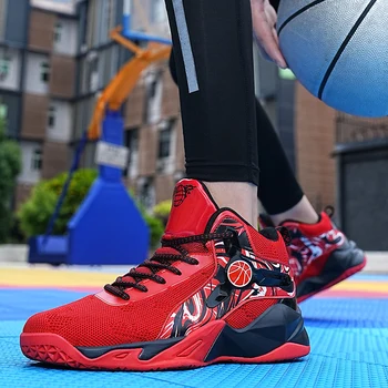 Новое поступление баскетбольной обуви, мужские баскетбольные кроссовки большого размера, женские спортивные баскетбольные ботинки для детей, нескользящие 2023 5