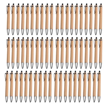 Наборы шариковых ручек Разное количество, пишущий инструмент из бамбукового дерева (60 комплектов)