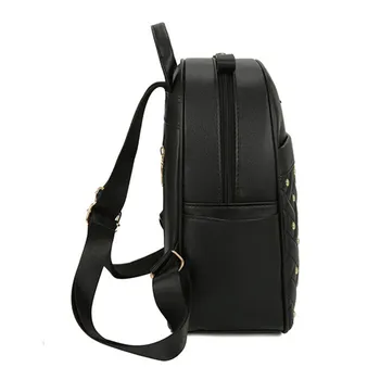 Новые дизайнерские рюкзаки, женские кожаные рюкзаки, женская школьная сумка для девочек-подростков, дорожная сумка в стиле ретро с заклепками, сумка с несколькими карманами. 2