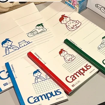 3шт Япония KOKUYO & Noritake Campus Notebook Импортировала Базовую Бумагу 180 Плоских Блокнотов Креативная Милая Мультяшная Обложка A5 /A6 /B5