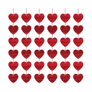Гирлянда в форме любви длиной 2 м, Подвесной Баннер, украшения, свадебные принадлежности для украшения на День Святого Валентина 2
