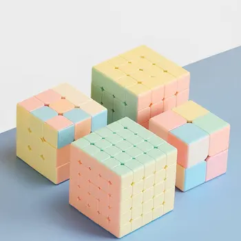волшебный Куб 3x3 Без Наклеек Гладкий Продуктивный Куб Macaron Color Magic Cube Для Детей И Взрослых 3x3 Magic Cube