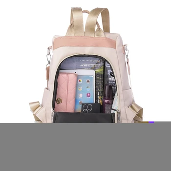 Модный женский противоугонный рюкзак из ткани Оксфорд, сумки для книг для школьников, подростков, девочек, Дизайнерские Высококачественные дорожные рюкзаки 4