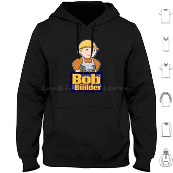 Толстовки с капюшоном Bob The Builder Confident с длинным рукавом Bob The Builder Боб Билдер ТВ-шоу Scoop The Builder Боб Строитель