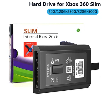 500 ГБ 320 ГБ 250 ГБ 120 ГБ 60 ГБ Жесткий Диск Для Игровой Консоли Xbox 360 Slim Внутренний Жесткий диск HDD Для Microsoft XBOX360 Slim